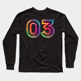 03 spectrum outline Long Sleeve T-Shirt